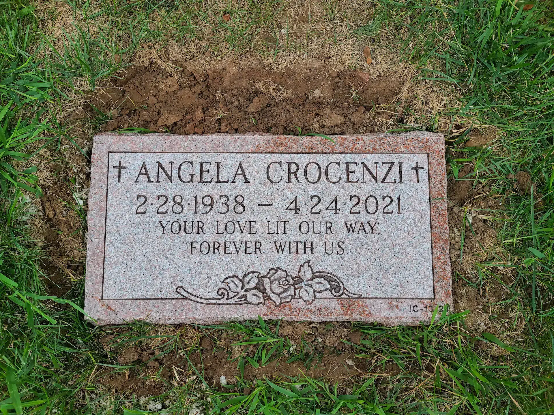 Granite Grave Marker Designs hand-carved by Marker Design Guide in NJ — image 1